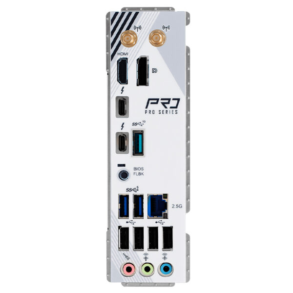Motherboard ASROCK Z890 Pro RS WiFi White, Chipset Intel Z890, LGA 1851, HDMI, DP, ATX - Imagen 2