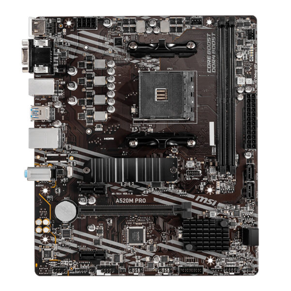 Motherboard MSI A520M PRO, Chipset AMD A520, Socket AMD AM4, mATX