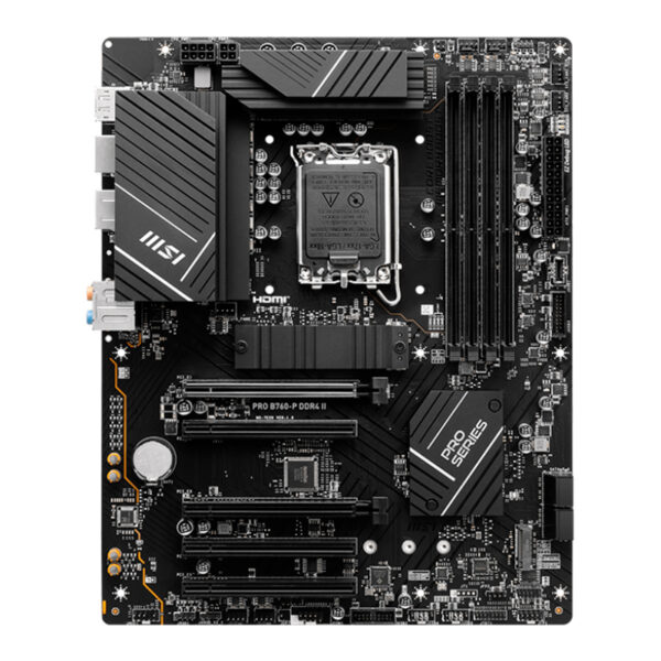 Motherboard MSI PRO B760-P DDR4 II, Chipset Intel B760, LGA1700, HDMI, DP, ATX.