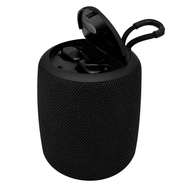 Parlante/audífono TEROS TE-6033N, bluetooth, 5 W, 1200 mAh, negro - Imagen 4
