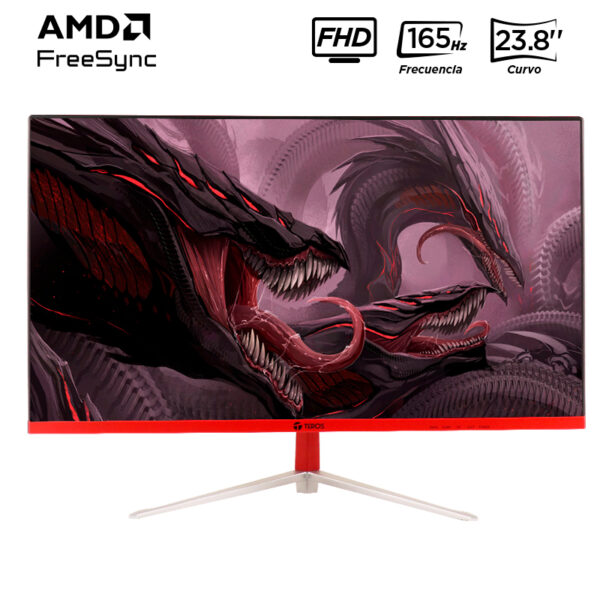 Monitor curvo gaming TEROS TE- 2471G, 23.8" FHD VA, 165 Hz, 2 ms, HDMI, DP