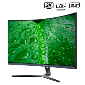 Monitor curvo TEROS TE-3251S, 31.5" 2K QHD VA, 75 Hz, 1 ms, HDMI, DP, USB