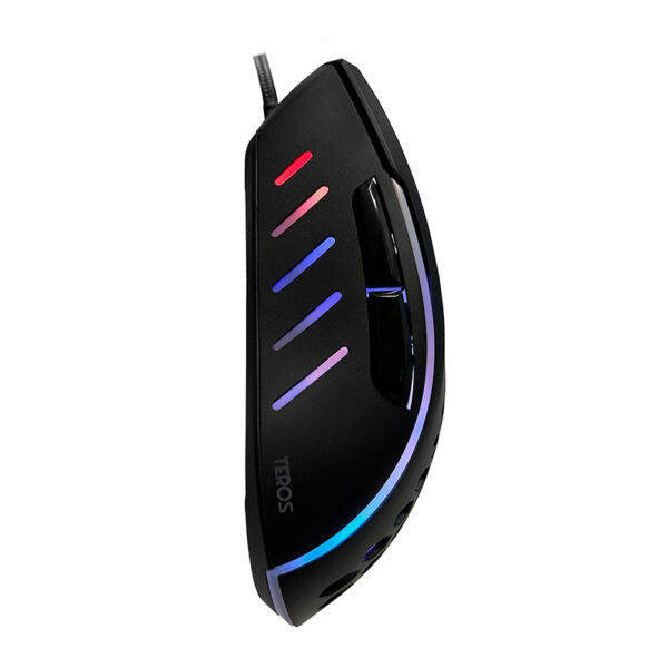Mouse gamer TEROS TE-1210G, 7 botones, RGB, negro - Imagen 4