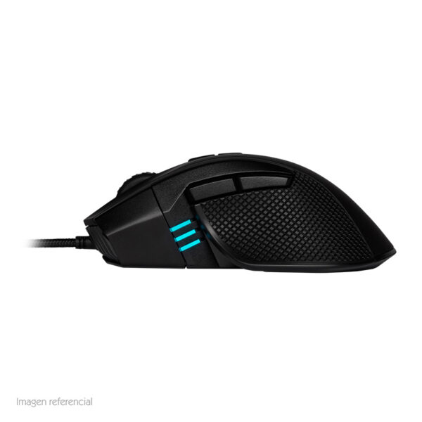 Mouse óptico Corsair Ironclaw RGB Gaming, 18 000 dpi, 7 botones, Negro, USB. - Imagen 2