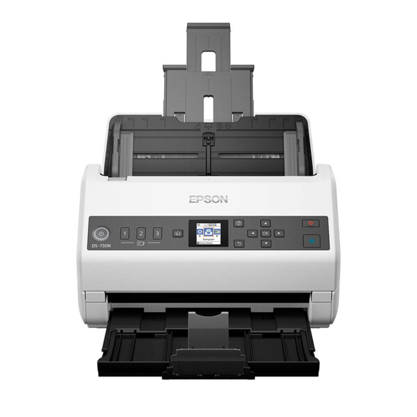 Escáner Epson DS-730N, USB 2.0, Ethernet, Alimentacion Vertical, Duplex a color. - Imagen 2