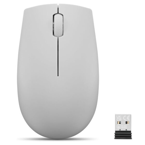 Mouse Inalambrico Compacto Lenovo 300, Color Gris Artico. - Imagen 3