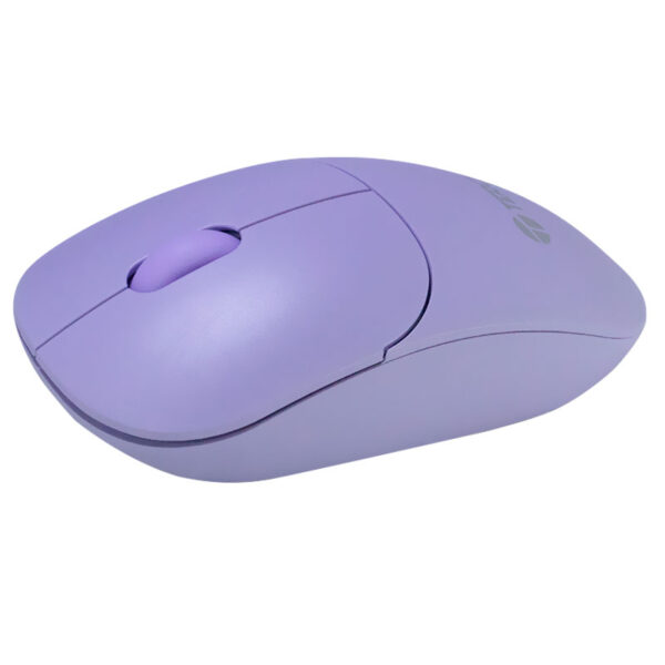 Mouse óptico inalámbrico TEROS TE-1219S, 1000 DPI, receptor USB, 3 botones, color morado - Imagen 3