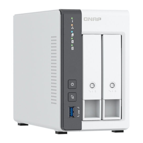 Servidor NAS QNAP TS-216G, ARM Cortex A55 4C/2GHz, 4GB RAM (On-Board), Bahias: 2x3.5" SATA