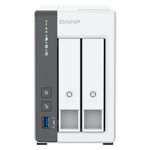 Servidor NAS QNAP TS-216G, ARM Cortex A55 4C/2GHz, 4GB RAM (On-Board), Bahias: 2x3.5" SATA - Imagen 2