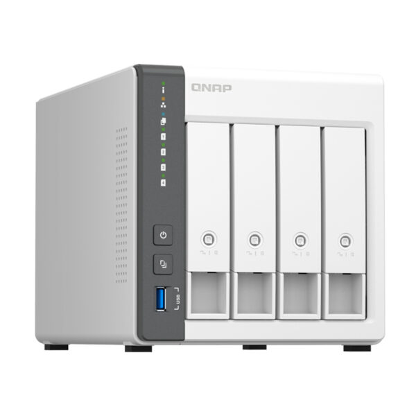 Servidor NAS QNAP TS-433-4G, ARM Cortex A55 4C/2GHz, 4GB RAM(On-Board), Bahias 4x3.5" SATA - Imagen 3