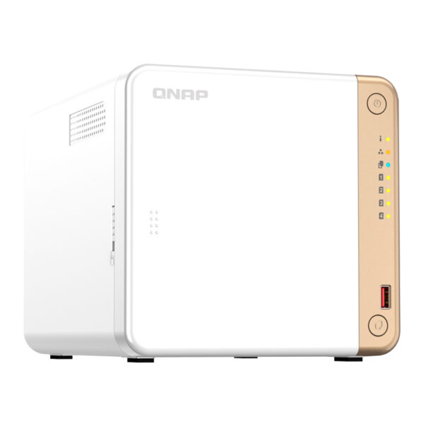 Servidor NAS QNAP TS-462-4G, Celeron N4505 2C / 2.9GHz, 4GB RAM, Bahias: 4 x 3.5" SATA