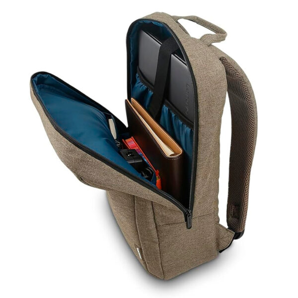 Mochila LENOVO casual, poliéster, soporta notebooks de hasta 15.6", verde - Imagen 3