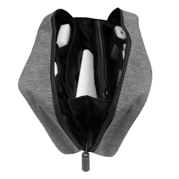 Cartuchera ﻿/ Estuche ﻿/ ﻿Organizador / Portacables TEROS TE-ACS9014, gris - Imagen 5