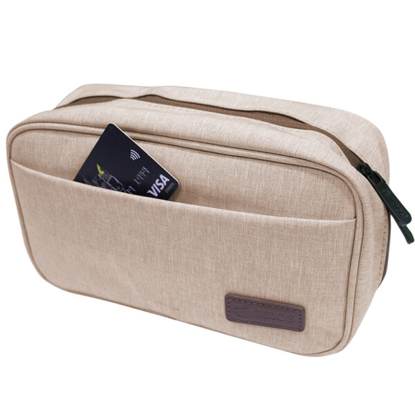Cartuchera / Estuche / Organizador / Portacables TEROS TE-ACS9015, beige - Imagen 4