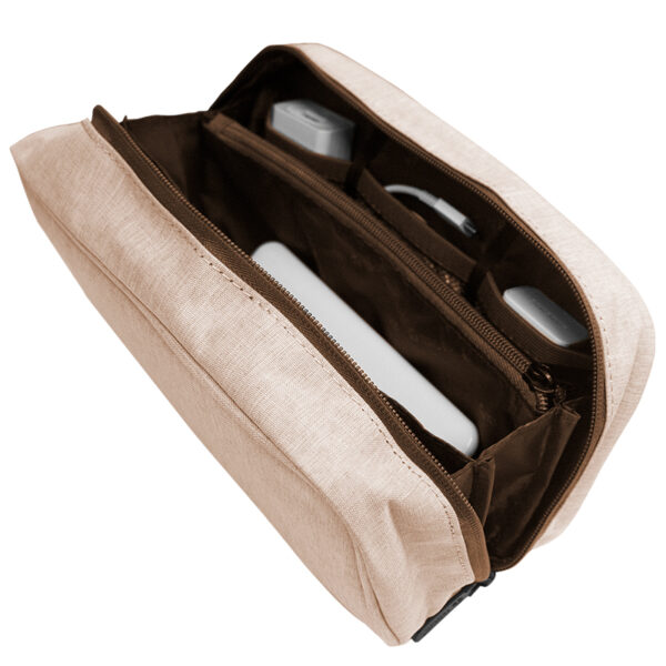 Cartuchera / Estuche / Organizador / Portacables TEROS TE-ACS9015, beige - Imagen 6