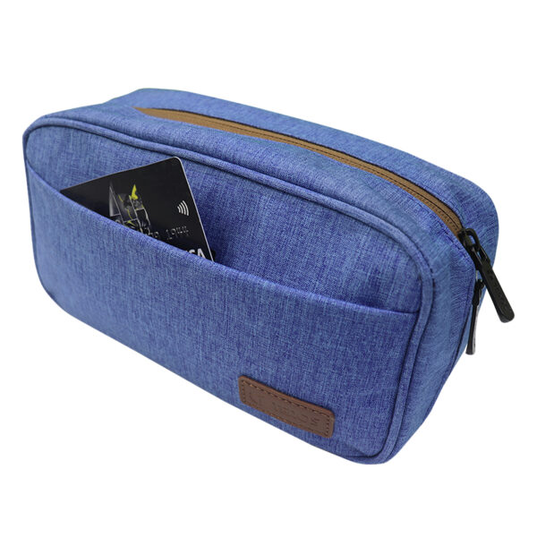 Cartuchera / Estuche / Organizador / Portacables TEROS TE-ACS9016, azul - Imagen 3
