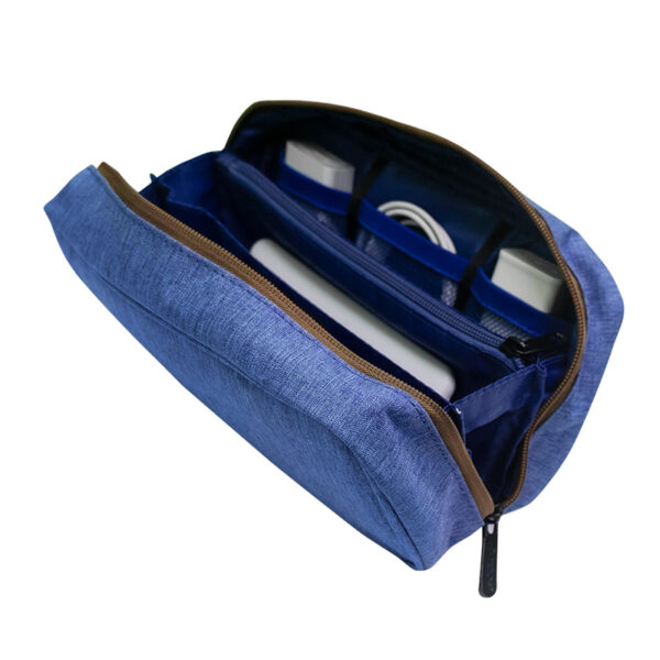Cartuchera / Estuche / Organizador / Portacables TEROS TE-ACS9016, azul - Imagen 4