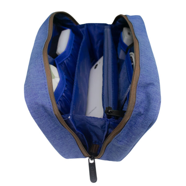 Cartuchera / Estuche / Organizador / Portacables TEROS TE-ACS9016, azul - Imagen 5