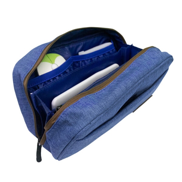 Cartuchera / Estuche / Organizador / Portacables TEROS TE-ACS9016, azul - Imagen 6