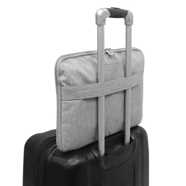 Maletín gris TEROS TE-9019S para notebooks de hasta 15.6", poliéster, gris - Imagen 2