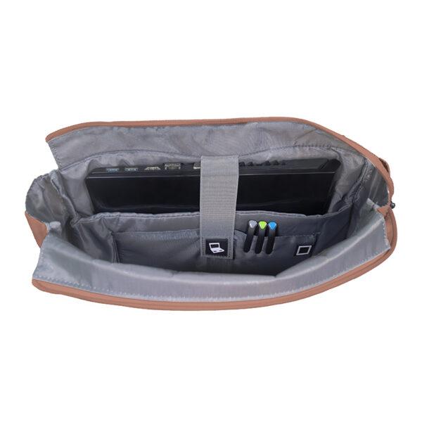 Shoulder Bag TEROS ROSSAN Mocha Mousse TE-9032MM, para notebooks de hasta 15.6" - Imagen 6