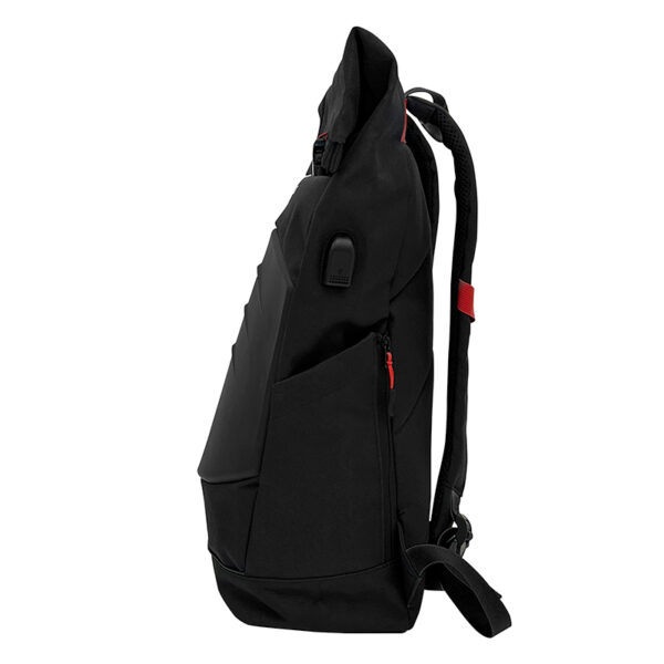 Mochila gamer TEROS TE-IDS18588, poliéster, soporta notebooks de hasta 15.6", negro + rojo - Imagen 3