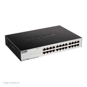 Switch D-Link DGS-1024C, Capa 2, 24 RJ-45 LAN GbE, Auto MDI/MDI-X.