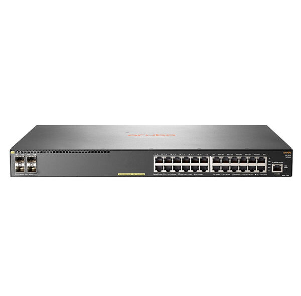 Switch HPE Aruba 2930F, 24 RJ-45 GbE, 4 SFP+ 1/10GbE, PoE.