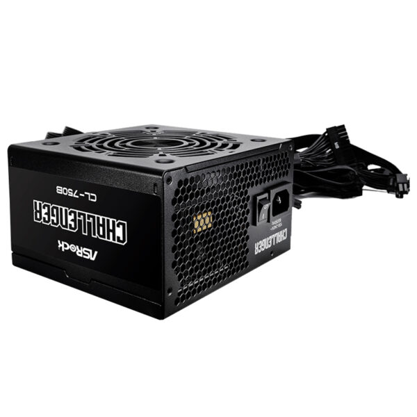 Fuente de alimentación Asrock, 750W, ATX, 80 Plus Bronze.