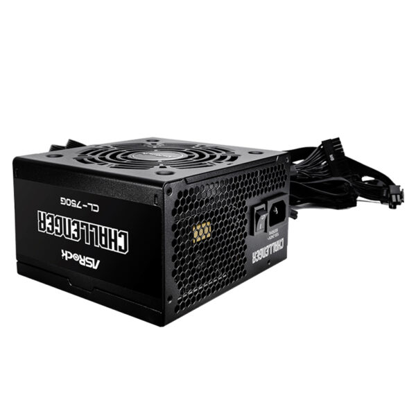 Fuente de alimentación Asrock, 750W, ATX, 80 Plus Gold.