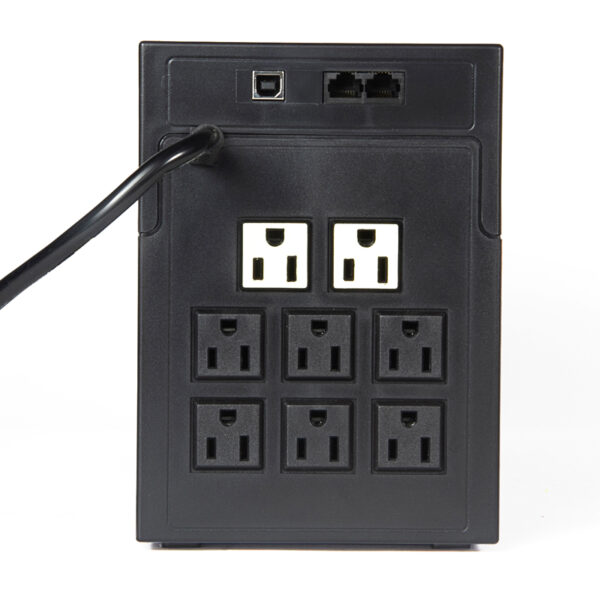 UPS Interactivo Elise Fase, AUR-1000-LCD-USB, 1000 VA / 600 W, Puerto inteligente USB-HID. - Imagen 3