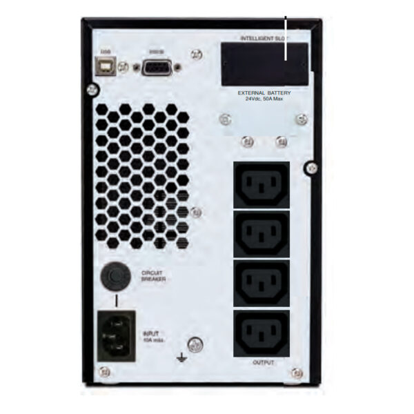 UPS CDP UPO11-1i Online 1000VA / 900W, 230V, USB, RS232, 4-Salidas IEC-C13/14. - Imagen 2