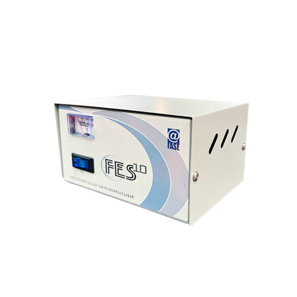 Estabilizador Elise - Fase FES-10, Sólido, 1.0kVA, 220V, 4 tomas a 220V, 1 toma a 110V.