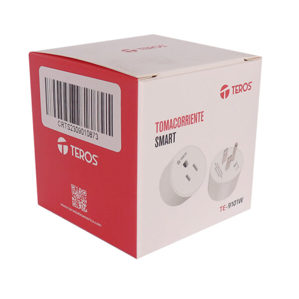 Enchufe / Tomacorriente inteligente TEROS TE-9101W, Wi-Fi, incluye 1 x toma, color blanco - Imagen 7