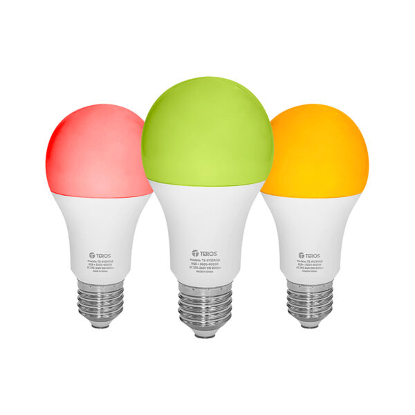 Foco inteligente LED TEROS TE-9103RGB, iluminación RGB, potencia de 9W, socket E27, Wi-Fi - Imagen 6