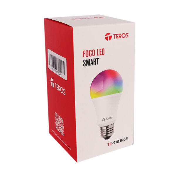 Foco inteligente LED TEROS TE-9103RGB, iluminación RGB, potencia de 9W, socket E27, Wi-Fi - Imagen 7