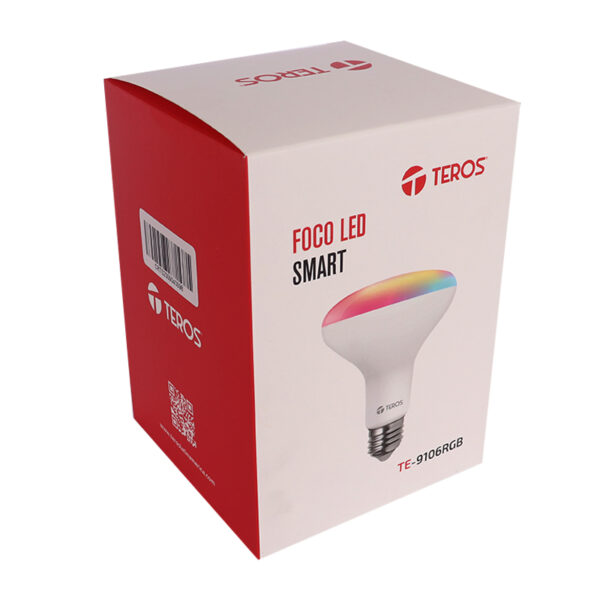 Foco inteligente LED TEROS TE-9106RGB, iluminación RGB, potencia de 13W, socket E27, Wi Fi - Imagen 7