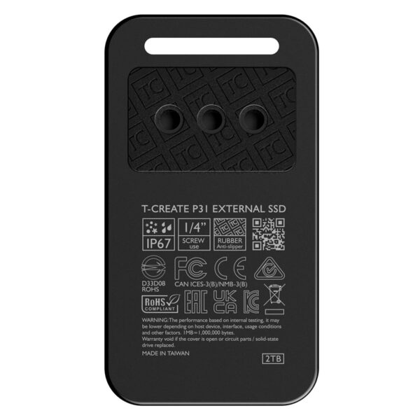Unidad de estado sólido externo TEAMGROUP T-CREATE P31 2TB, USB 3.2 Gen 2 x 2, Tipo-C - Imagen 3