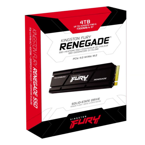 Unidad en estado solido Kingston FURY Renegade 4TB, M.2 2280 PCIe 4.0 x4 NVMe. - Imagen 3