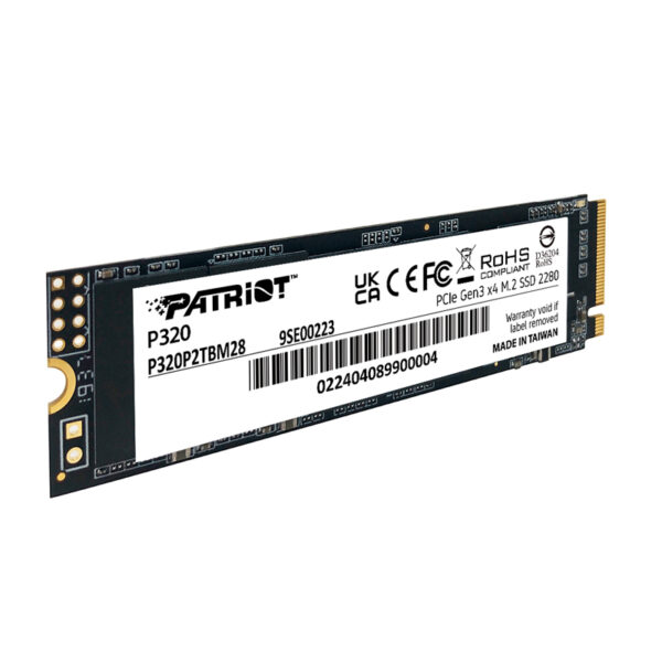 Unidad en estado sólido PATRIOT P320, 512GB, M.2 2280 PCIe Gen 3 x4 NVMe 1.3 - Imagen 2