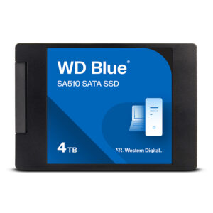 Unidad en estado solido Western Digital Blue SA510, 4TB, SATA, 2.5", 7mm.