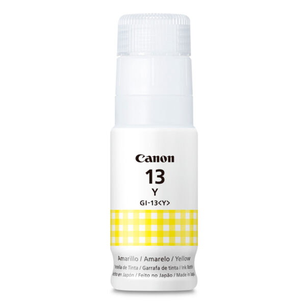 Botella de tinta Canon GI-13 / Color Amarillo / 70ml