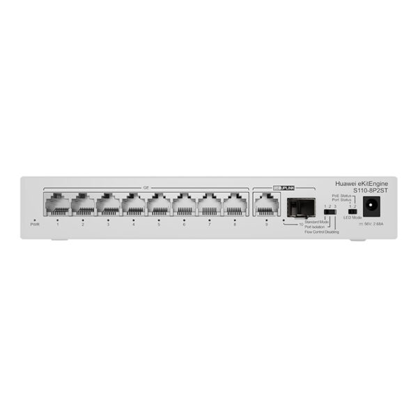 Switch Huawei eKitEngine S110-8P2ST, 8 x 10/100/1000BASE-T(PoE+) / (PoE: 124 W) - Imagen 3