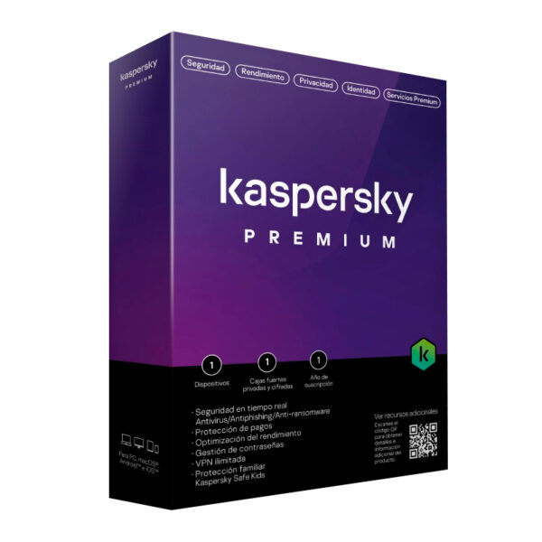 Kaspersky Premium Edition, para un 1 dispositivo, Licencia de 1 año