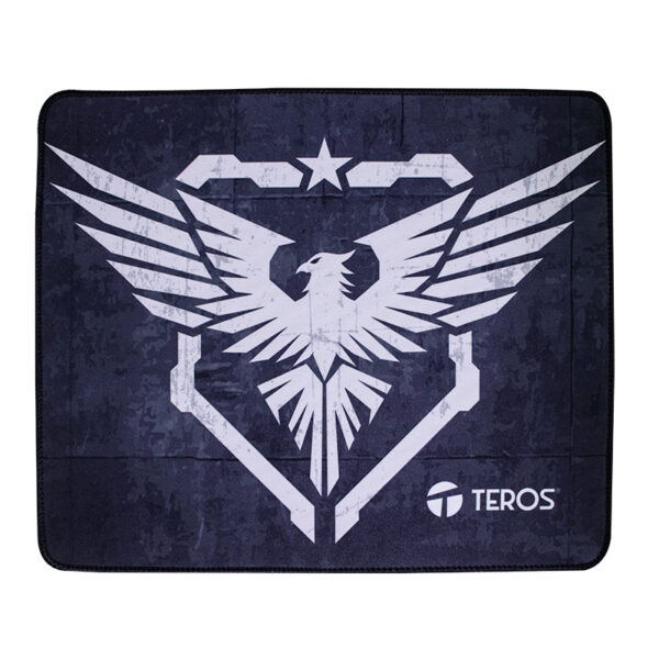 Mouse pad TEROS TE-3014S, negro con diseño