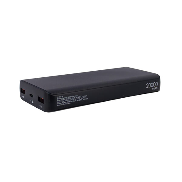 Powerbank TEROS TE-7057N, 20000MAh, USB-A, USB-C, negro - Imagen 5