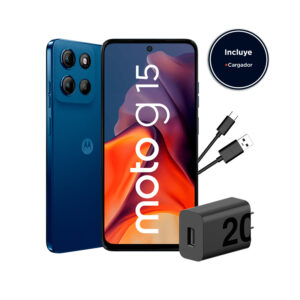 Smartphone Motorola moto g15, Pantalla: 6.7"/LCD/FHD+/60Hz, SO: Android 15, Color Azul