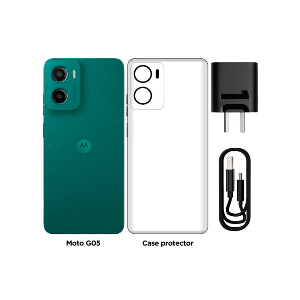Smartphone Motorola moto g05, Pantalla: 6.7"/LCD/HD+/90Hz, SO: Android 15, Color Verde - Imagen 2