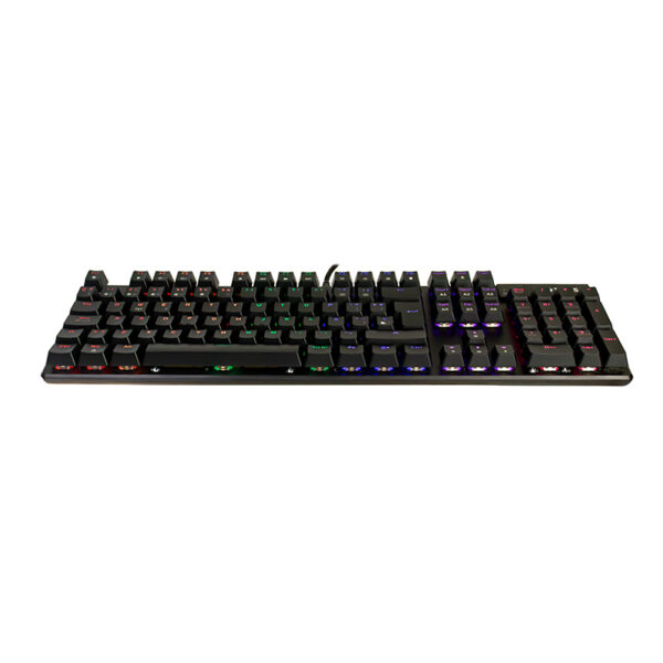 Teclado mecánico TE-4068G, retroiluminación rainbow, USB 2.0, español, color negro - Imagen 2