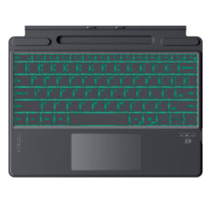 Teclado_Cubierta Inateck, Inalambrico (Bluetooth), retroiluminado, Color Gris (Gray)